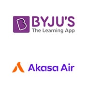 BYJU's and Akasa Air logo